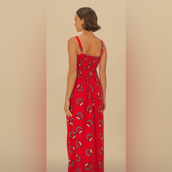FARM Rio Red Patterned Maxi Dress - Picture 2 of 3